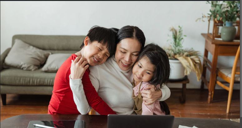 a woman with work-life harmony 